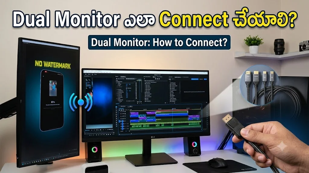 Dual Monitor ఎలా Connect చేయాలి?