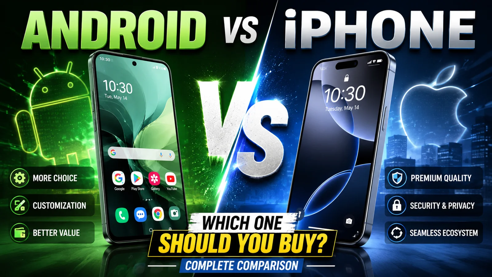 Android vs iPhone – Which One Should You Buy? Complete Comparison