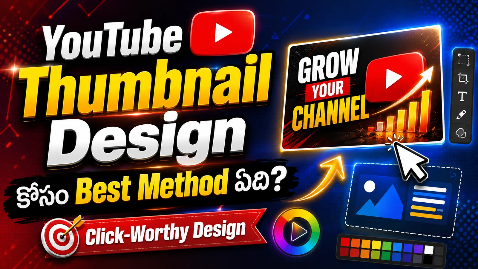 YouTube Thumbnail Design కోసం Best Method ఏది?